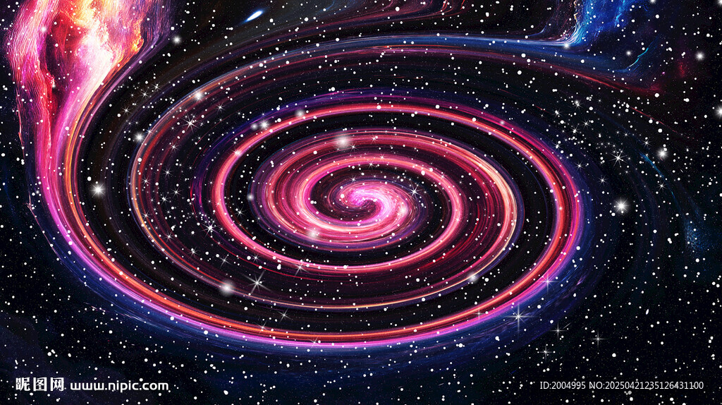 绚丽宇宙螺旋星系景观