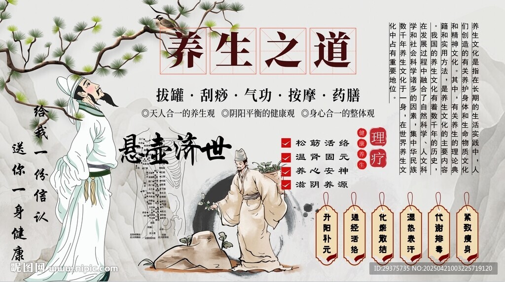 中医养生文化墙