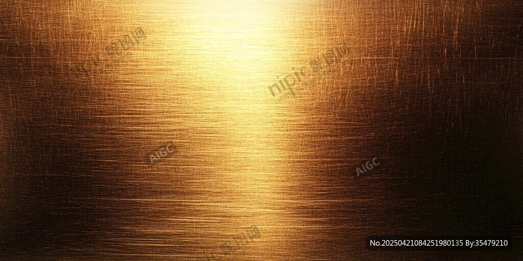 金色拉丝金属质感背景