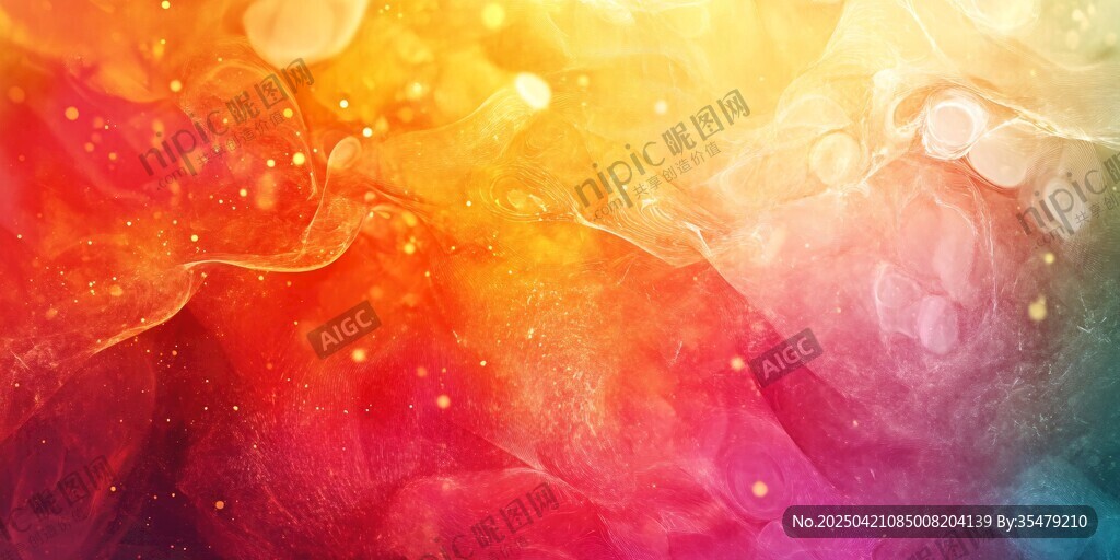 梦幻炫彩流体背景图