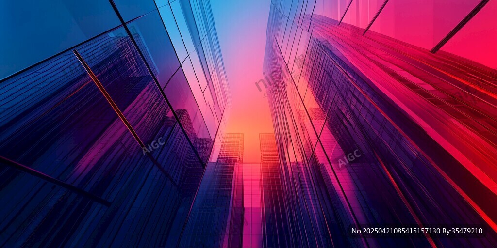 梦幻都市天际线光影奇观