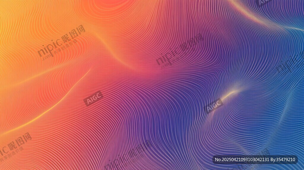 梦幻渐变流体抽象背景图