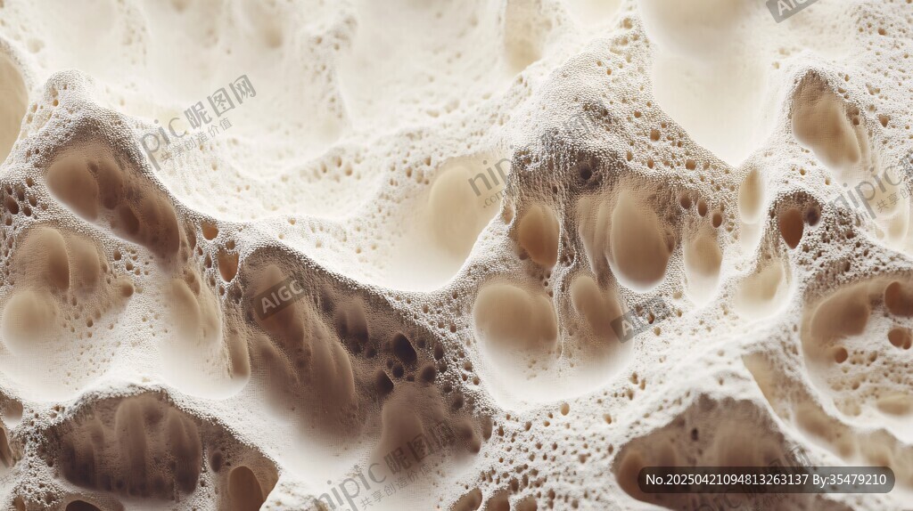 细腻泡沫纹理特写