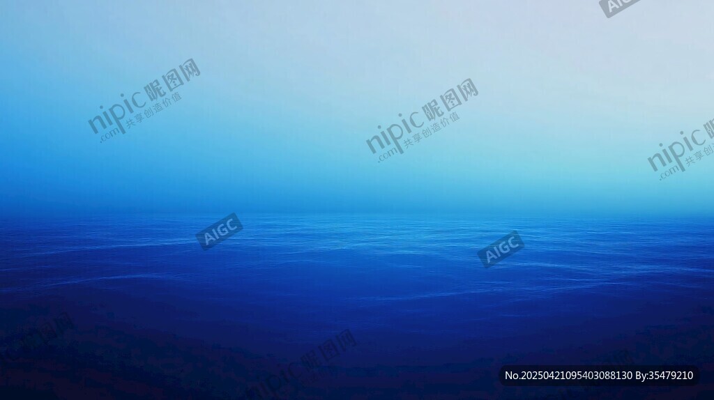 梦幻渐变蓝色海洋背景