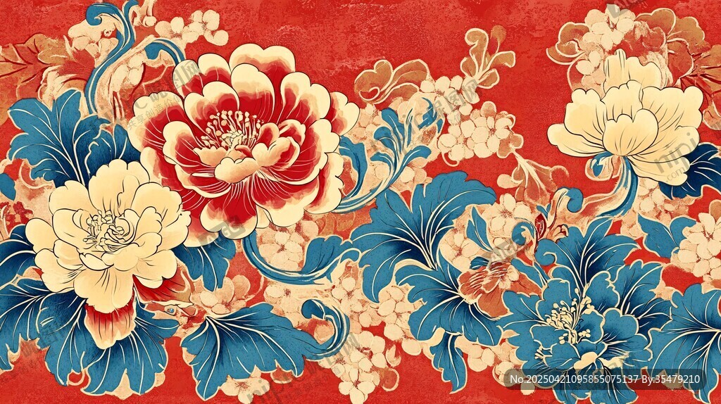 中式花卉纹样 古典之美