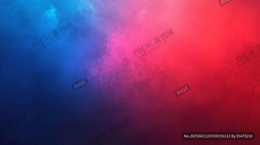 梦幻红蓝渐变背景图