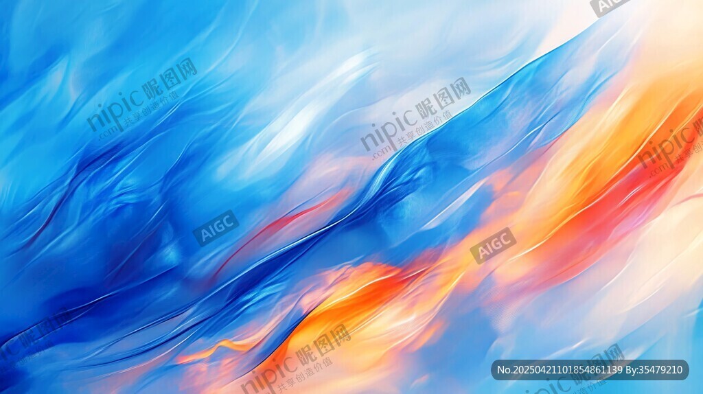 梦幻色彩流体艺术背景图