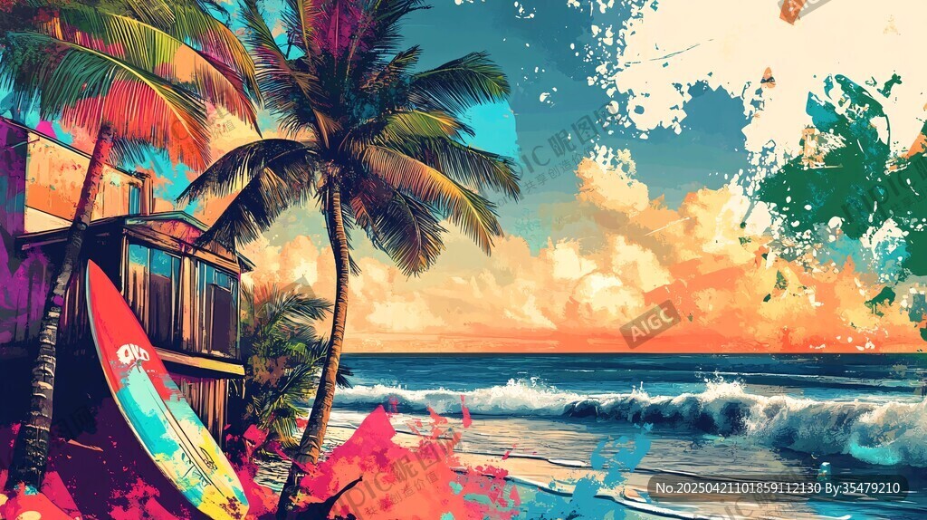 梦幻海滨小屋与绚烂海景