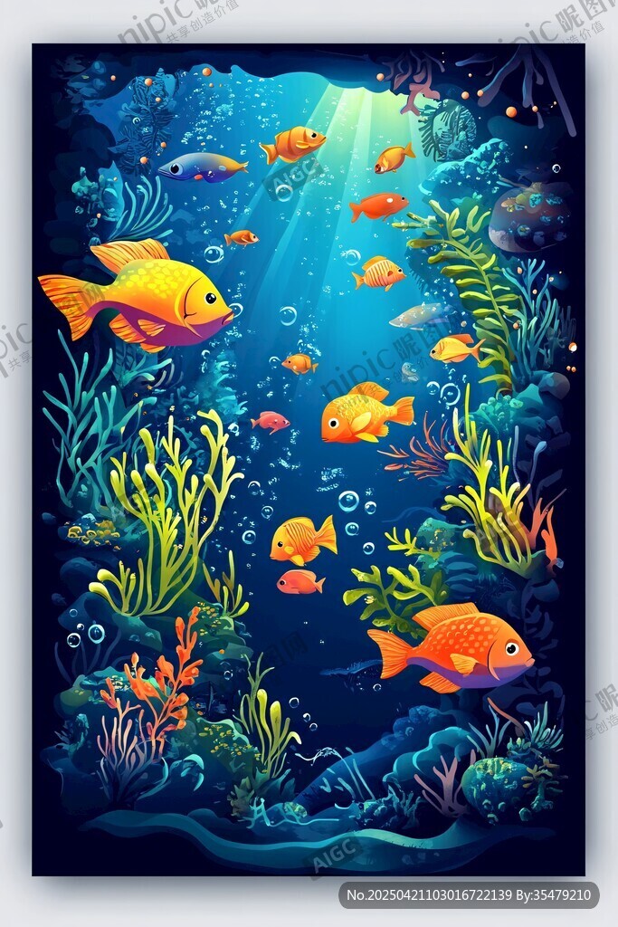 海底奇幻鱼群世界