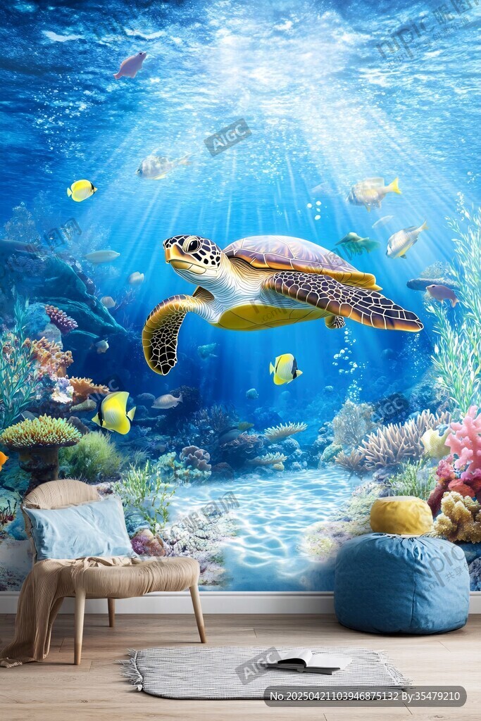海底世界主题温馨室内空间