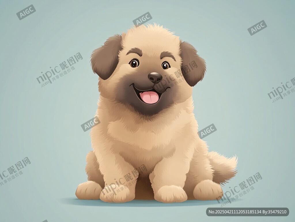 可爱小狗卡通形象