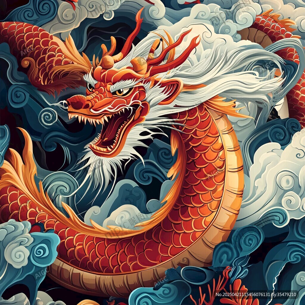祥龙戏云海