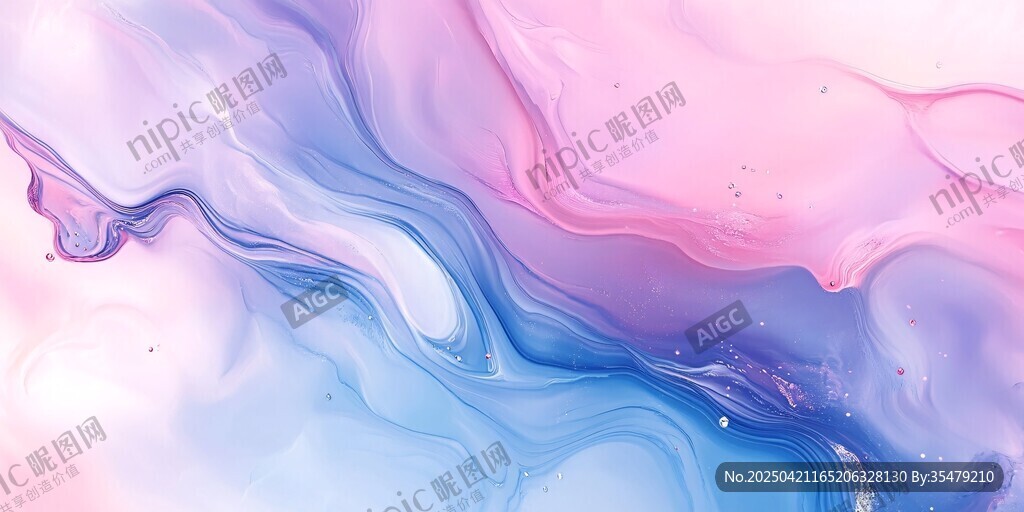 梦幻流体渐变色彩背景图