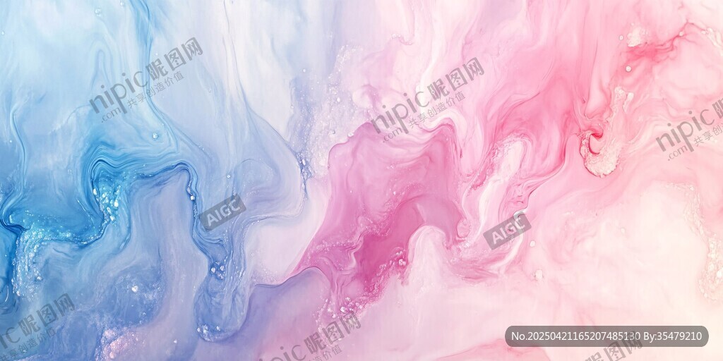 梦幻流体色彩纹理背景图