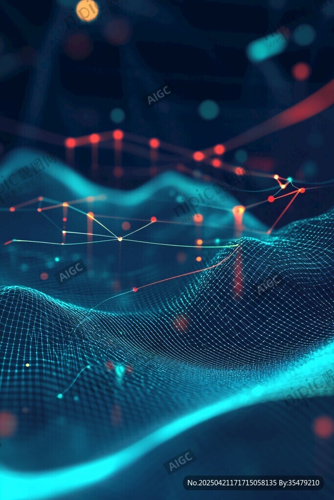 科技感网络数据动态画面