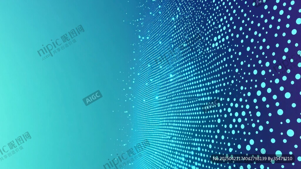 渐变蓝点科技风背景图