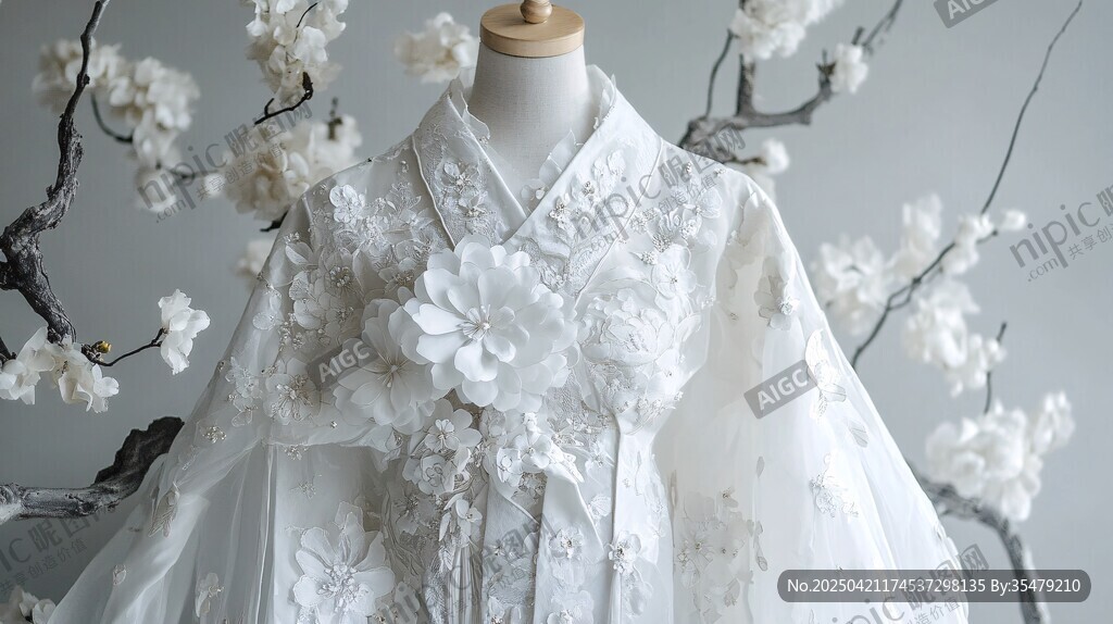 素白汉服 典雅古韵绽芳华
