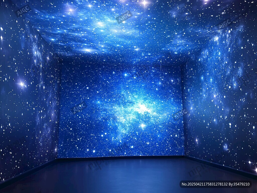 梦幻星空主题室内空间