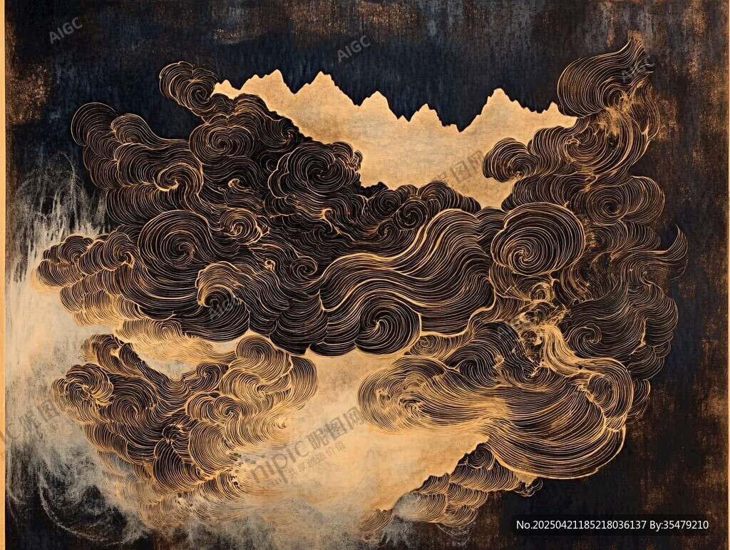 云海山峦图