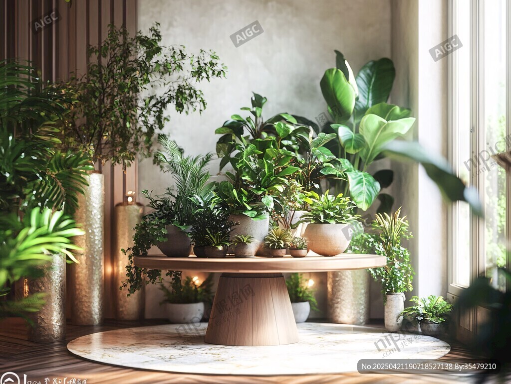 室内绿植装点温馨小角落