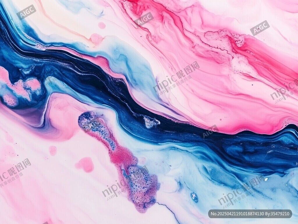 梦幻流体色彩艺术画面
