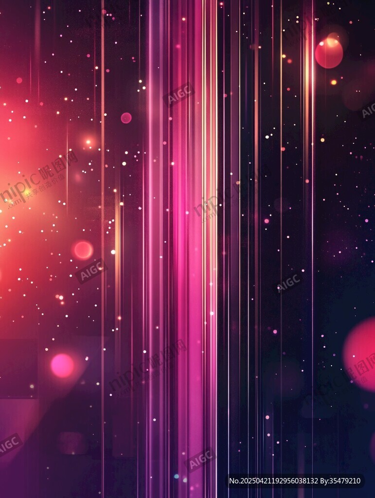 梦幻炫彩线条星空背景图
