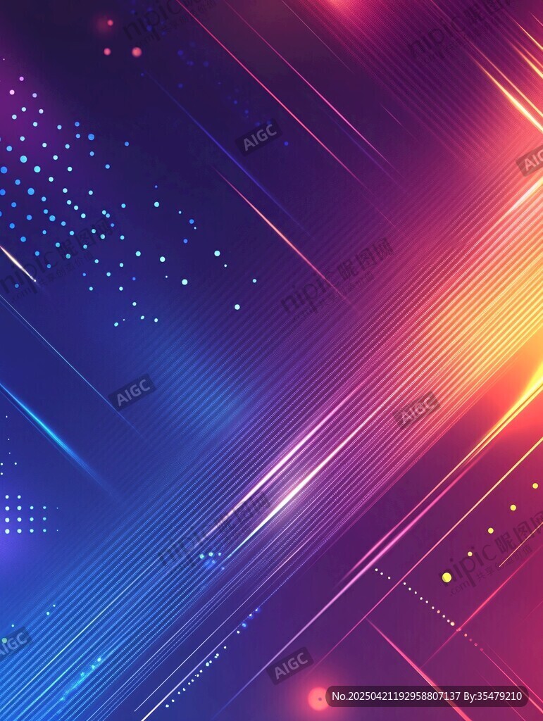 炫彩动感线条光效背景图