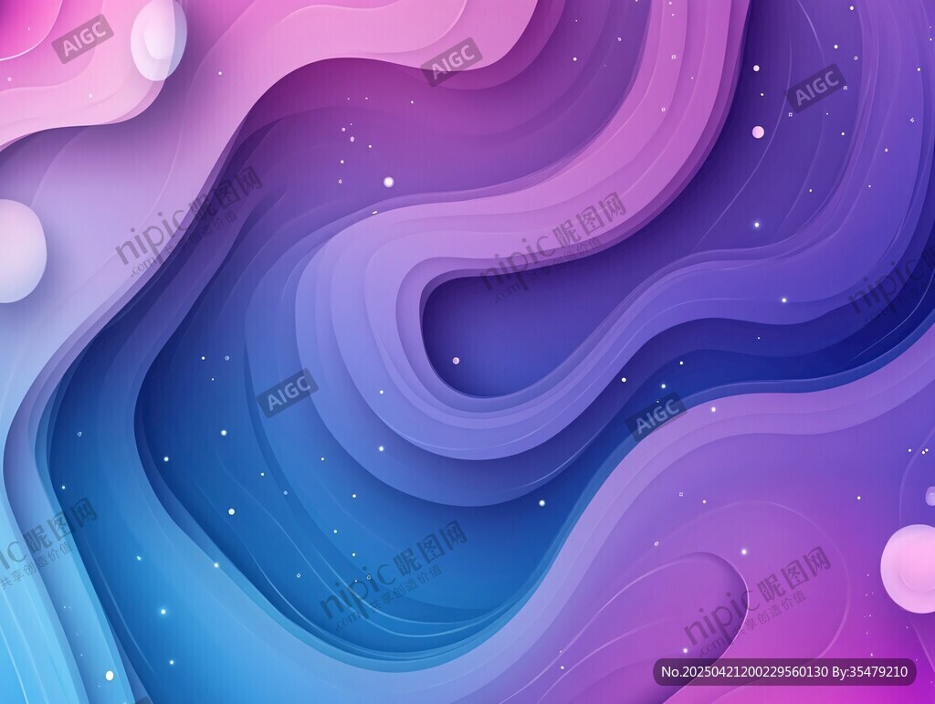 梦幻渐变流体抽象背景图