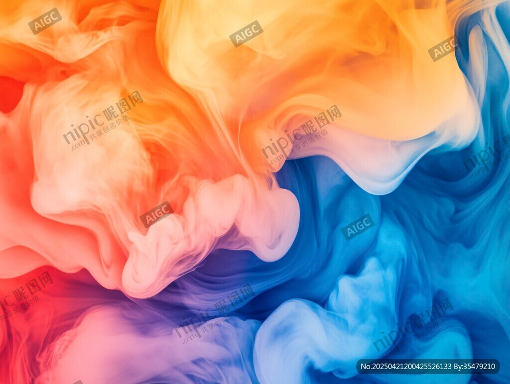 梦幻色彩流体艺术画面