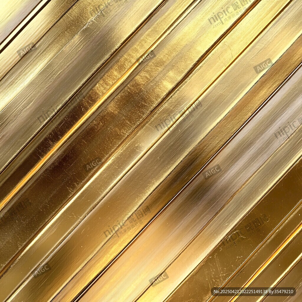 金色斜纹金属质感背景图