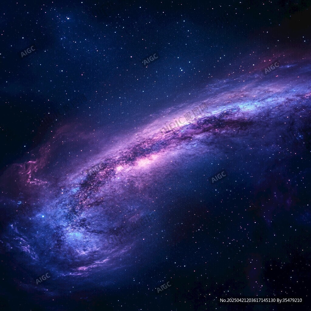 梦幻绚丽的星系宇宙图景