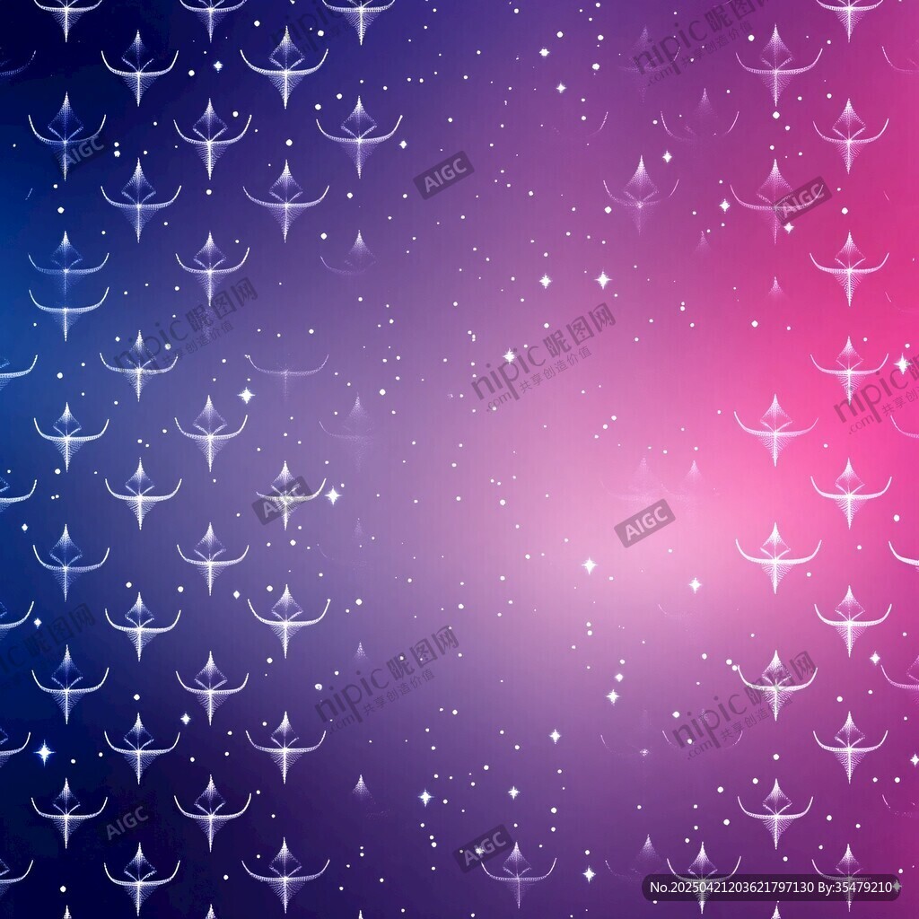 梦幻渐变星空图案背景