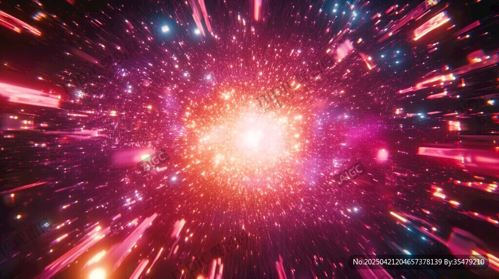 梦幻绚烂的宇宙星云爆发