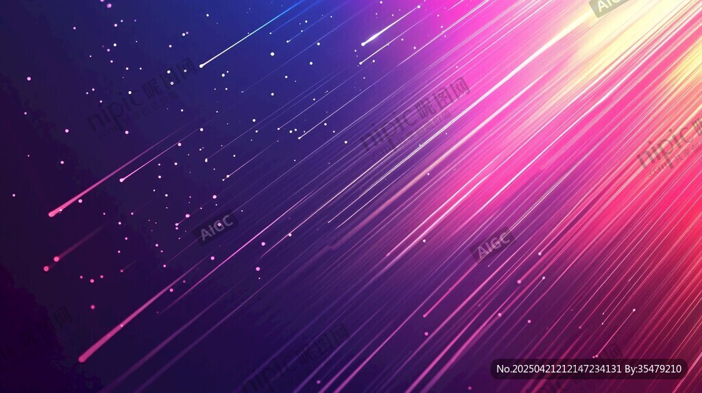 炫彩光线星空背景图