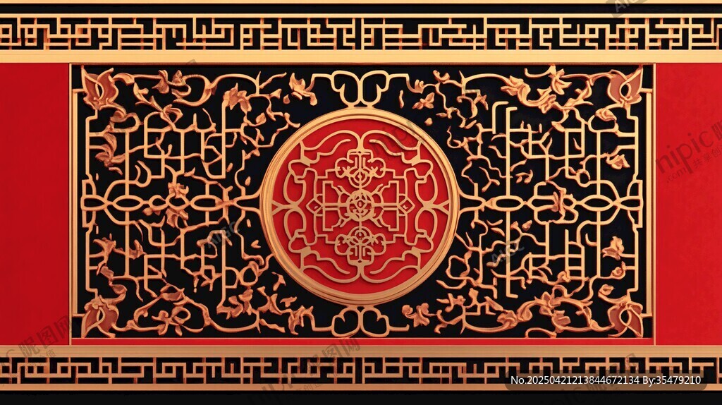 中式传统花纹装饰图案
