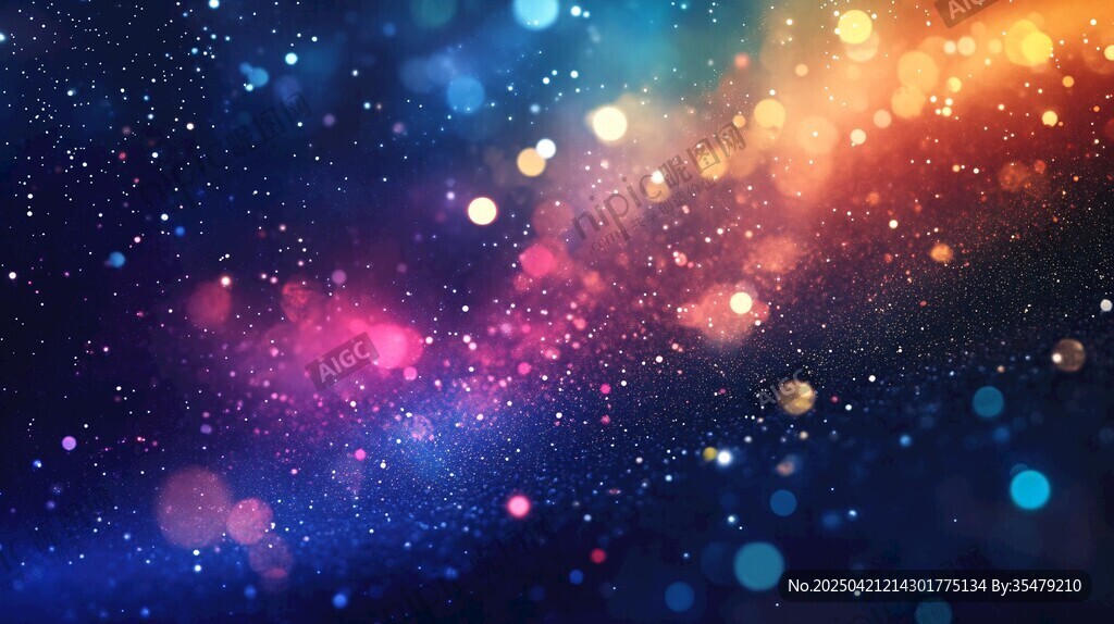 梦幻璀璨星空背景