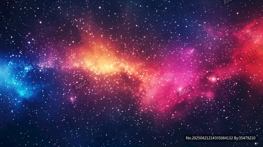 梦幻绚丽的宇宙星空景象