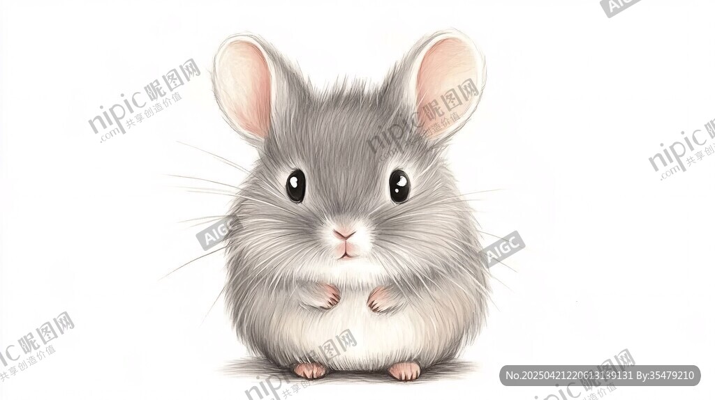 可爱小仓鼠插画形象