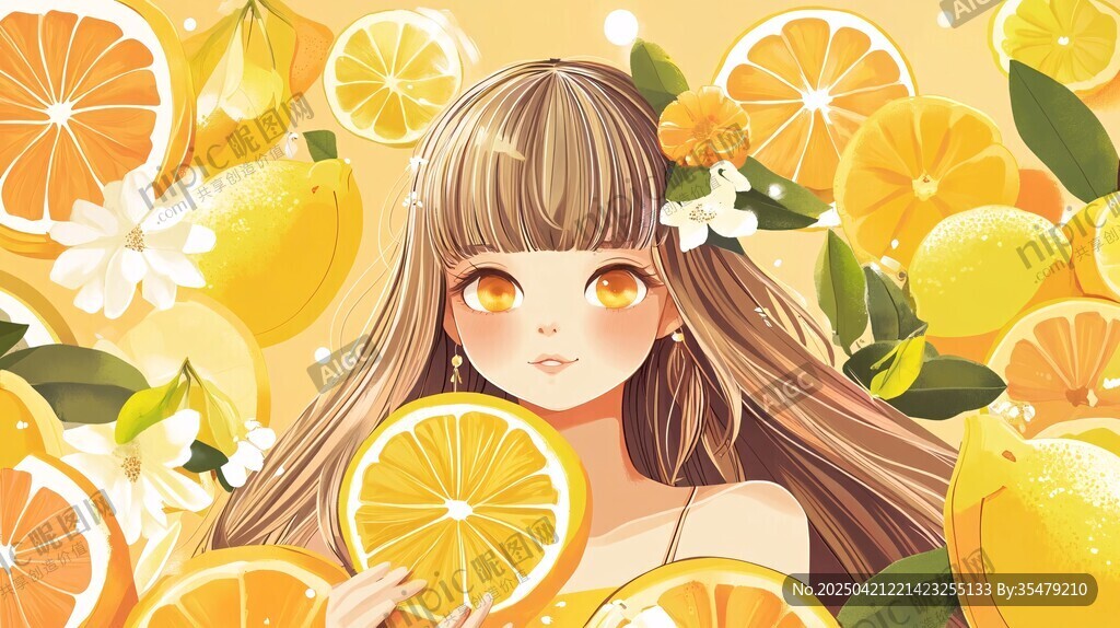 柠檬少女的清新梦幻时刻