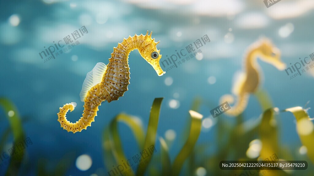 梦幻海洋中的小海马