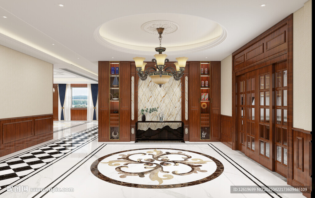 豪华大气的室内大厅空间