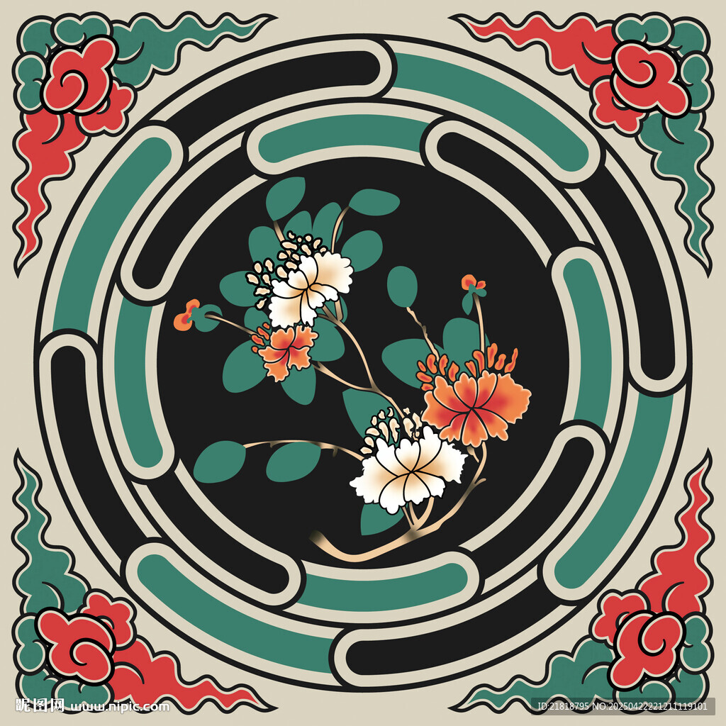 蔚县灵岩寺天花彩绘系列