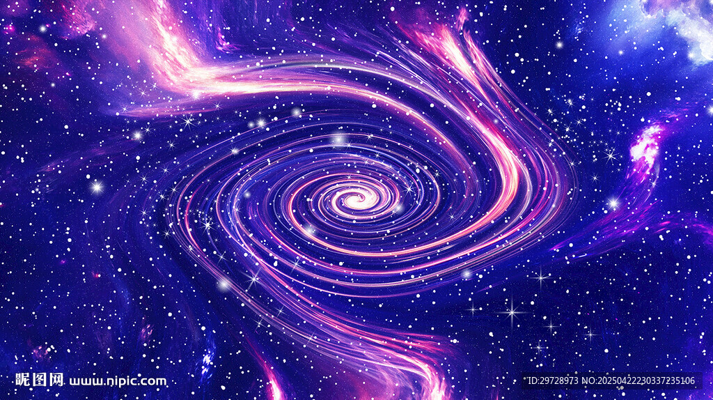梦幻绚丽的宇宙漩涡景象