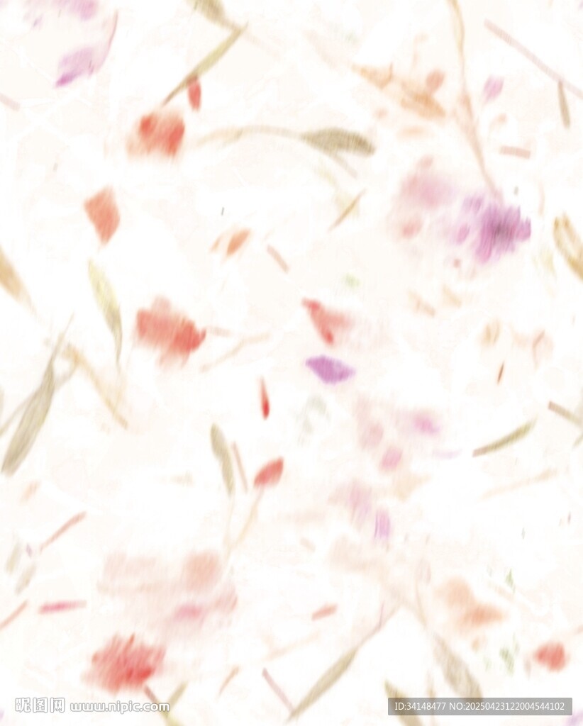 淡雅花卉水彩背景图