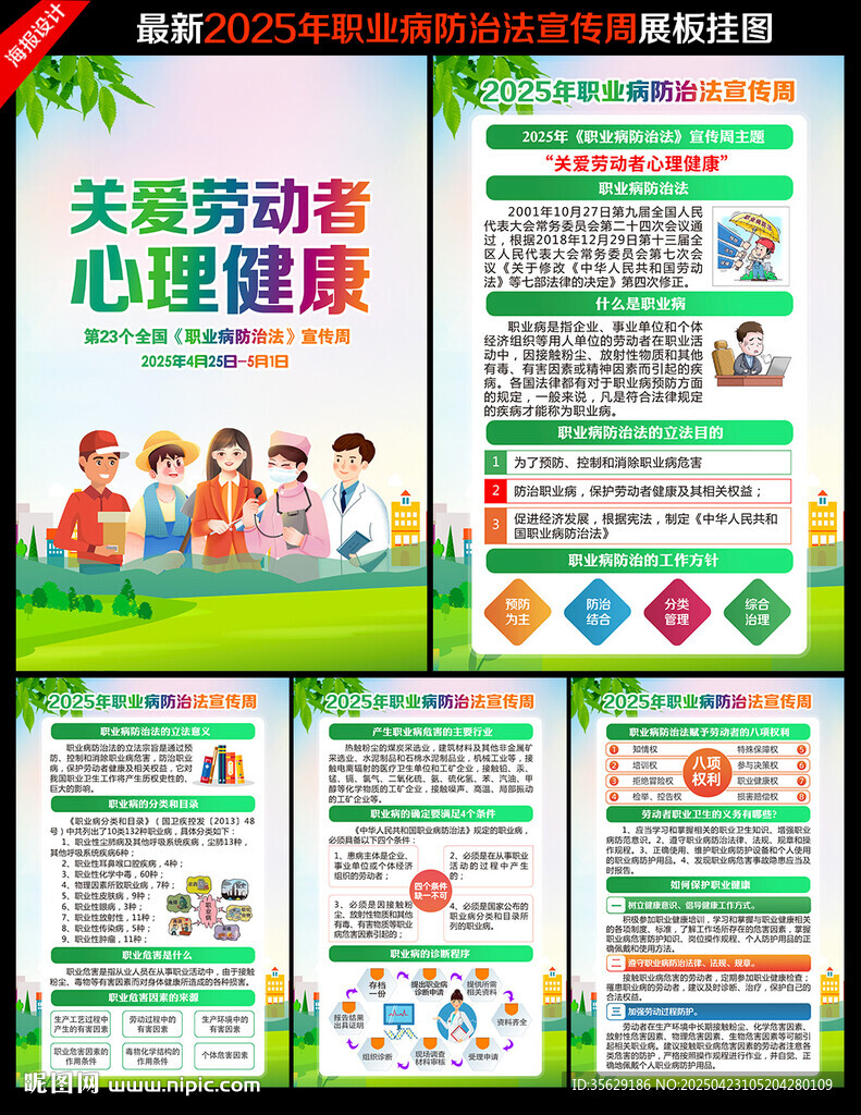 职业病防治法宣传周挂图