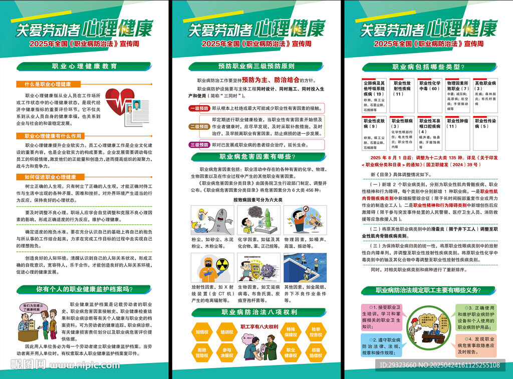 职业病防治法易拉宝