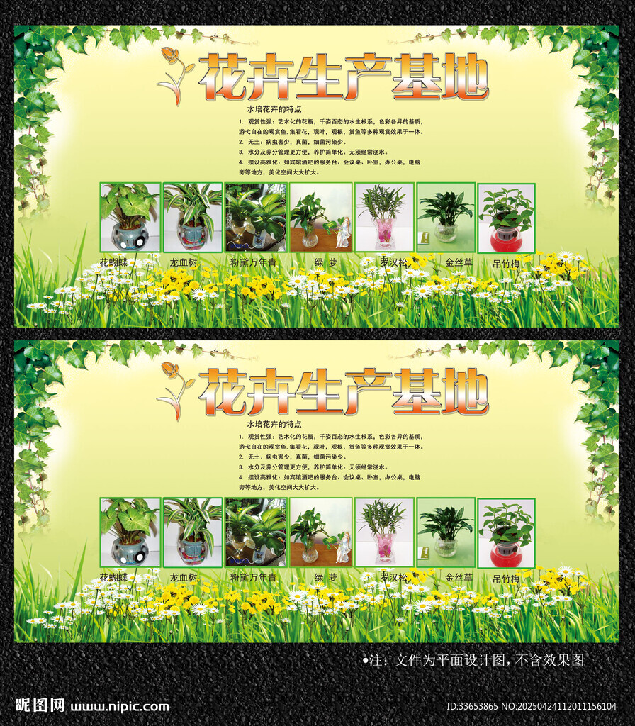 花卉展板