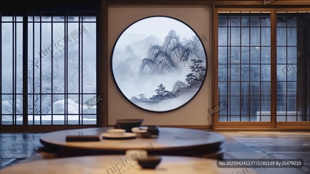 中式茶室 山水墨韵雅致空间
