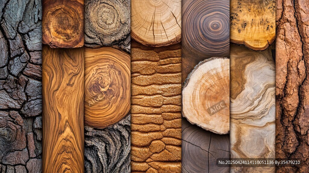 多样木材纹理展示
