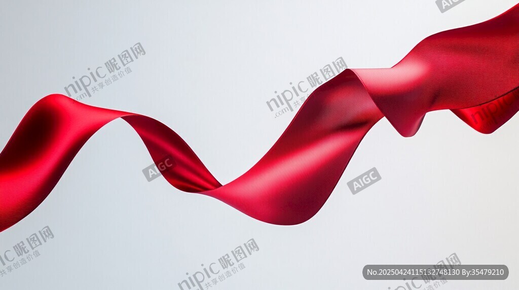 飘逸红丝带 灵动之美